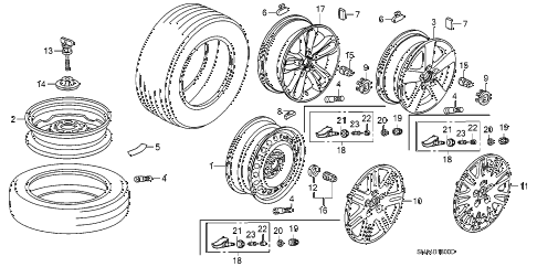 2006 civic EX(NAV) 4 DOOR 5AT WHEEL DISK (KA) diagram 2006 civic EX(NAV) 4 DOOR 5AT WHEEL DISK (KA) diagram