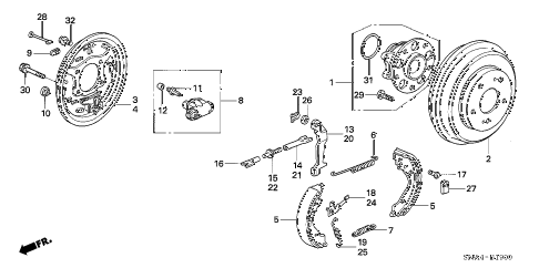 2006 Honda civic lx rear brakes