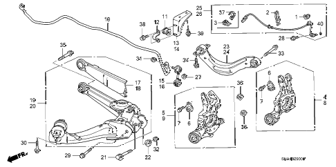 2007 civic DX 4 DOOR 5AT REAR LOWER ARM diagram 2007 civic DX 4 DOOR 5AT REAR LOWER ARM diagram