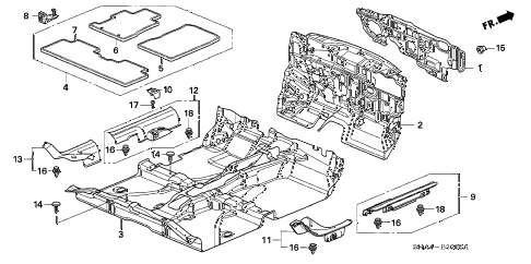2008 civic EX 4 DOOR 5AT FLOOR MAT diagram 2008 civic EX 4 DOOR 5AT FLOOR MAT diagram