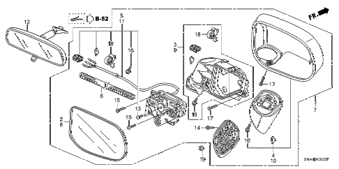 2008 civic DX(AC) 4 DOOR 5AT MIRROR diagram 2008 civic DX(AC) 4 DOOR 5AT MIRROR diagram