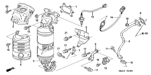 2008 civic EX(TRANS-#MPCA-2* 4 DOOR 5AT CONVERTER (1.8L) diagram 2008 civic EX(TRANS-#MPCA-2* 4 DOOR 5AT CONVERTER (1.8L) diagram