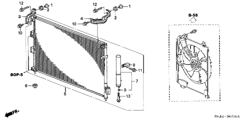 2007 civic DX 4 DOOR 5AT A/C CONDENSER diagram 2007 civic DX 4 DOOR 5AT A/C CONDENSER diagram