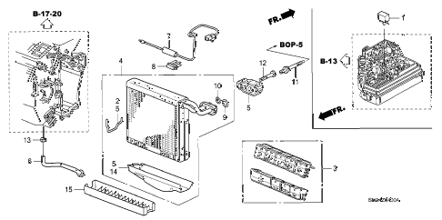 2007 civic DX 4 DOOR 5AT A/C COOLING UNIT diagram 2007 civic DX 4 DOOR 5AT A/C COOLING UNIT diagram