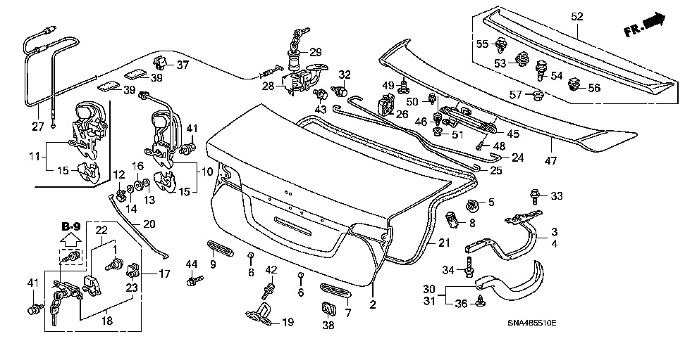 2008 Honda civic parts diagram #5