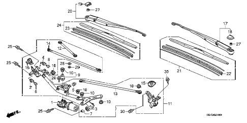 2009 Honda civic si windshield wipers #6