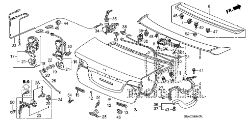 2010 civic DX(VP) 4 DOOR 5MT TRUNK LID diagram 2010 civic DX(VP) 4 DOOR 5MT TRUNK LID diagram