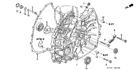2010 civic MX(HYBRID NAVI) 4 DOOR CVT FLYWHEEL CASE diagram 2010 civic MX(HYBRID NAVI) 4 DOOR CVT FLYWHEEL CASE diagram