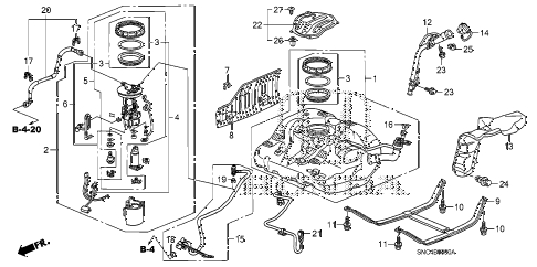 2009 civic MX(HYBRID LEATHER 4 DOOR CVT FUEL TANK (1) diagram 2009 civic MX(HYBRID LEATHER 4 DOOR CVT FUEL TANK (1) diagram