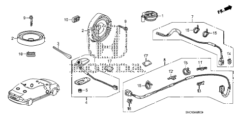 2010 civic MX(HYBRID LEATHER 4 DOOR CVT ANTENNA - SPEAKER (1) diagram 2010 civic MX(HYBRID LEATHER 4 DOOR CVT ANTENNA - SPEAKER (1) diagram