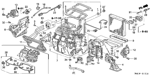 2010 civic MX(HYBRID LEA NAV 4 DOOR CVT HEATER UNIT diagram 2010 civic MX(HYBRID LEA NAV 4 DOOR CVT HEATER UNIT diagram