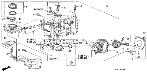 2009 civic MX(HYBRID NAVI) 4 DOOR CVT BRAKE MASTER CYLINDER - MASTER POWER (KA/KC) diagram 2009 civic MX(HYBRID NAVI) 4 DOOR CVT BRAKE MASTER CYLINDER - MASTER POWER (KA/KC) diagram