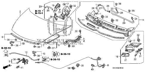 2010 civic MX(HYBRID LEATHER 4 DOOR CVT ENGINE HOOD diagram 2010 civic MX(HYBRID LEATHER 4 DOOR CVT ENGINE HOOD diagram