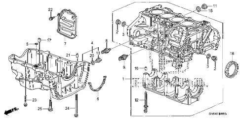 2011 civic MX(HYBRID NAVI) 4 DOOR CVT CYLINDER BLOCK - OIL PAN diagram 2011 civic MX(HYBRID NAVI) 4 DOOR CVT CYLINDER BLOCK - OIL PAN diagram