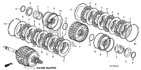 2008 civic GX 4 DOOR 5AT CLUTCH (3RD-5TH) diagram 2008 civic GX 4 DOOR 5AT CLUTCH (3RD-5TH) diagram