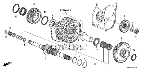 2008 civic GX 4 DOOR 5AT MAINSHAFT diagram 2008 civic GX 4 DOOR 5AT MAINSHAFT diagram