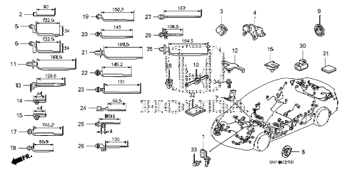 2009 civic GX 4 DOOR 5AT HARNESS BAND - BRACKET diagram 2009 civic GX 4 DOOR 5AT HARNESS BAND - BRACKET diagram
