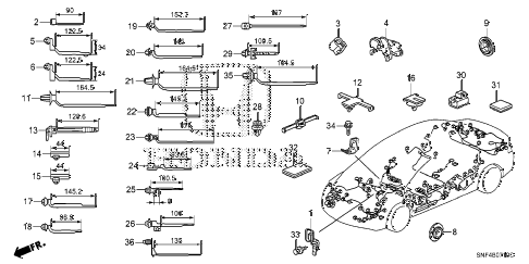 2011 civic GX 4 DOOR 5AT HARNESS BAND - BRACKET diagram 2011 civic GX 4 DOOR 5AT HARNESS BAND - BRACKET diagram