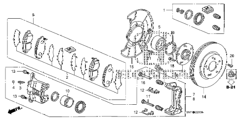 2009 civic GX 4 DOOR 5AT FRONT BRAKE diagram 2009 civic GX 4 DOOR 5AT FRONT BRAKE diagram