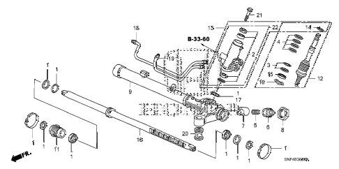 2009 civic GX 4 DOOR 5AT P.S. GEAR BOX COMPONENTS (HPS) diagram 2009 civic GX 4 DOOR 5AT P.S. GEAR BOX COMPONENTS (HPS) diagram