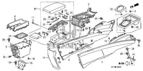 2009 civic GX 4 DOOR 5AT CONSOLE diagram 2009 civic GX 4 DOOR 5AT CONSOLE diagram
