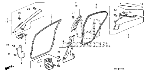 2008 civic GX 4 DOOR 5AT PILLAR GARNISH diagram 2008 civic GX 4 DOOR 5AT PILLAR GARNISH diagram