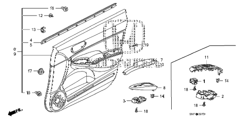2008 civic GX 4 DOOR 5AT FRONT DOOR LINING diagram 2008 civic GX 4 DOOR 5AT FRONT DOOR LINING diagram