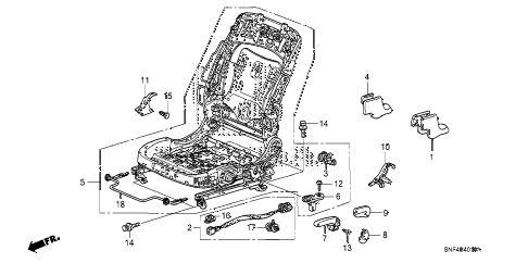 2008 civic GX 4 DOOR 5AT FRONT SEAT COMPONENTS (L.) diagram 2008 civic GX 4 DOOR 5AT FRONT SEAT COMPONENTS (L.) diagram
