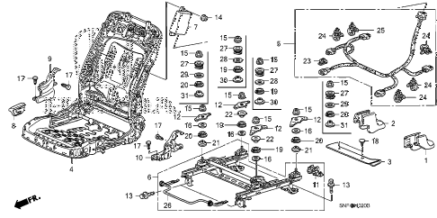 2009 civic GX 4 DOOR 5AT FRONT SEAT COMPONENTS (R.) diagram 2009 civic GX 4 DOOR 5AT FRONT SEAT COMPONENTS (R.) diagram