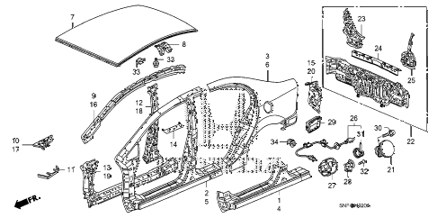 2011 civic GX 4 DOOR 5AT OUTER PANEL - REAR PANEL diagram 2011 civic GX 4 DOOR 5AT OUTER PANEL - REAR PANEL diagram