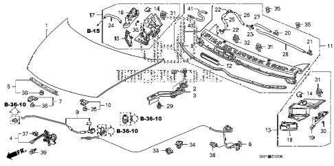 2009 civic GX 4 DOOR 5AT HOOD diagram 2009 civic GX 4 DOOR 5AT HOOD diagram