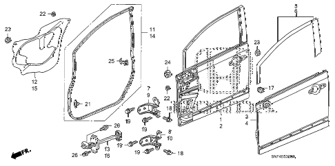 2009 civic GX 4 DOOR 5AT FRONT DOOR PANELS diagram 2009 civic GX 4 DOOR 5AT FRONT DOOR PANELS diagram