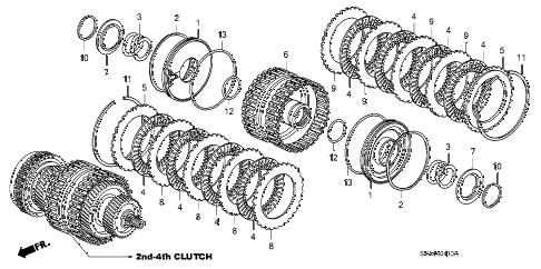 2009 civic LX 2 DOOR 5AT CLUTCH (2ND-4TH) diagram 2009 civic LX 2 DOOR 5AT CLUTCH (2ND-4TH) diagram
