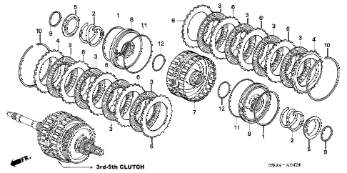 2006 civic EX(NAV) 2 DOOR 5AT CLUTCH (3RD-5TH) diagram 2006 civic EX(NAV) 2 DOOR 5AT CLUTCH (3RD-5TH) diagram