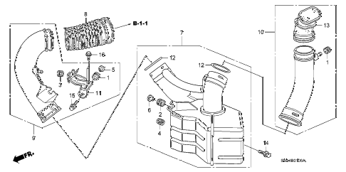 2009 civic SI(SUM TIRE,NAV) 2 DOOR 6MT RESONATOR CHAMBER (2.0L) diagram 2009 civic SI(SUM TIRE,NAV) 2 DOOR 6MT RESONATOR CHAMBER (2.0L) diagram