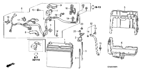 2008 civic SI 2 DOOR 6MT BATTERY diagram 2008 civic SI 2 DOOR 6MT BATTERY diagram