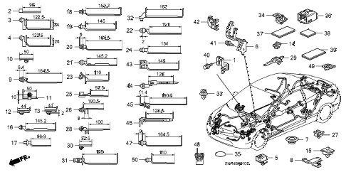 2006 civic LX 2 DOOR 5MT HARNESS BAND - BRACKET diagram 2006 civic LX 2 DOOR 5MT HARNESS BAND - BRACKET diagram