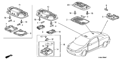 2008 civic EX-L(NAV) 2 DOOR 5AT INTERIOR LIGHT diagram 2008 civic EX-L(NAV) 2 DOOR 5AT INTERIOR LIGHT diagram