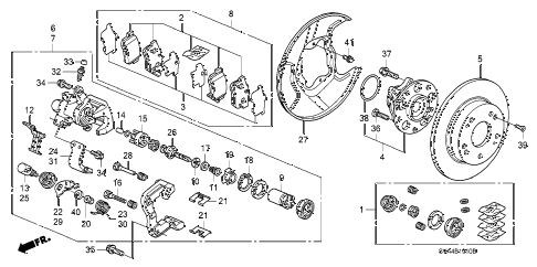 2008 civic EX-L(NAV) 2 DOOR 5AT REAR BRAKE (DISK) diagram 2008 civic EX-L(NAV) 2 DOOR 5AT REAR BRAKE (DISK) diagram