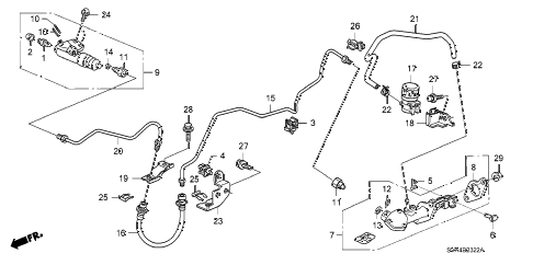 2008 civic SI(SUM TIRE) 2 DOOR 6MT CLUTCH MASTER CYLINDER (2.0L) (KA) (KC) diagram 2008 civic SI(SUM TIRE) 2 DOOR 6MT CLUTCH MASTER CYLINDER (2.0L) (KA) (KC) diagram