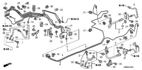 2009 civic LX 2 DOOR 5MT BRAKE LINES (ABS) (DRUM) diagram 2009 civic LX 2 DOOR 5MT BRAKE LINES (ABS) (DRUM) diagram