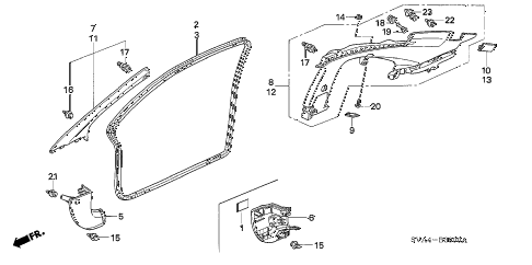 2008 civic EX 2 DOOR 5MT PILLAR GARNISH diagram 2008 civic EX 2 DOOR 5MT PILLAR GARNISH diagram