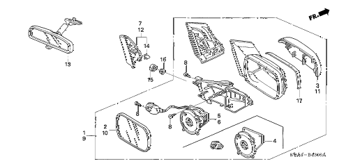 2007 civic LX 2 DOOR 5MT MIRROR diagram 2007 civic LX 2 DOOR 5MT MIRROR diagram