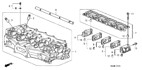 2009 civic LX 2 DOOR 5AT CYLINDER HEAD (1.8L) diagram 2009 civic LX 2 DOOR 5AT CYLINDER HEAD (1.8L) diagram