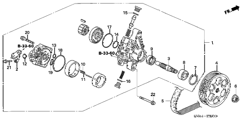 2007 civic EX(NAV) 2 DOOR 5MT P.S. PUMP (1.8L) diagram 2007 civic EX(NAV) 2 DOOR 5MT P.S. PUMP (1.8L) diagram