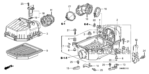 2010 civic EX-L(NAV) 2 DOOR 5MT AIR CLEANER (1.8L) diagram 2010 civic EX-L(NAV) 2 DOOR 5MT AIR CLEANER (1.8L) diagram