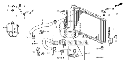 2010 civic SI(NAV) 2 DOOR 6MT RADIATOR HOSE - RESERVE TANK (2.0L) diagram 2010 civic SI(NAV) 2 DOOR 6MT RADIATOR HOSE - RESERVE TANK (2.0L) diagram