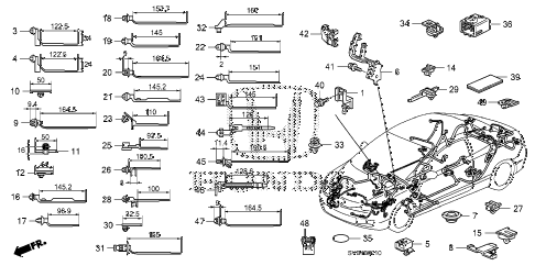 2010 civic EX-L(NAV) 2 DOOR 5MT HARNESS BAND - BRACKET diagram 2010 civic EX-L(NAV) 2 DOOR 5MT HARNESS BAND - BRACKET diagram
