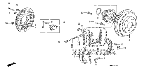 2010 civic LX 2 DOOR 5MT REAR BRAKE (DRUM) diagram 2010 civic LX 2 DOOR 5MT REAR BRAKE (DRUM) diagram