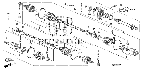 2010 civic LX 2 DOOR 5MT DRIVESHAFT - HALF SHAFT (1.8L) (MT) diagram 2010 civic LX 2 DOOR 5MT DRIVESHAFT - HALF SHAFT (1.8L) (MT) diagram
